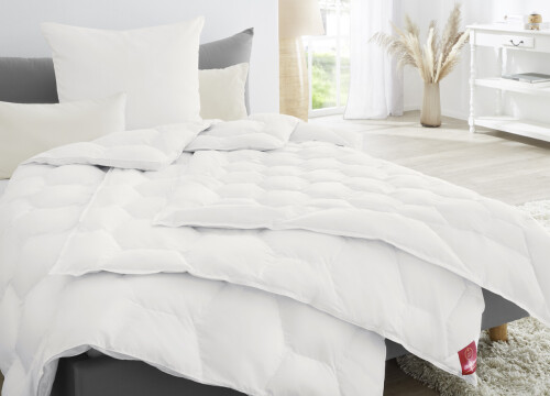 Dekbed Crown | Witte Poolse ganzendons en -veertjes (90 % dons) - Dekbedden - Contourbedden