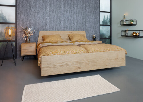 Ledikant Randy "Rustiek" Tweepersoons deelbaar - Seniorenledikanten - Contourbedden