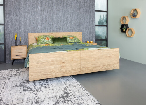 Ledikant Rhodé "Rustiek" Tweepersoons deelbaar - Seniorenledikanten - Contourbedden