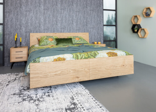 Ledikant Rhodé "Rustiek" Tweepersoons deelbaar - Seniorenledikanten - Contourbedden