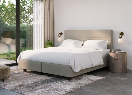 Boxspring XL- Line Twee persoons Vlak - Boxsprings - Contourbedden
