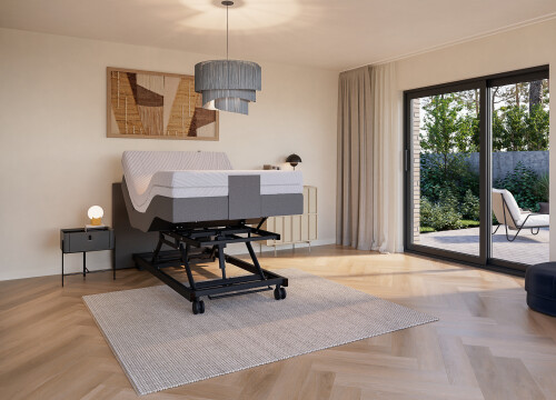 Boxspring Angle eenpersoons Elektrisch Hoog-laag - Seniorenboxsprings - Contourbedden