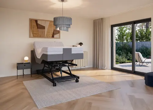 Boxspring Angle eenpersoons Elektrisch Hoog-laag - Seniorenboxsprings - Contourbedden