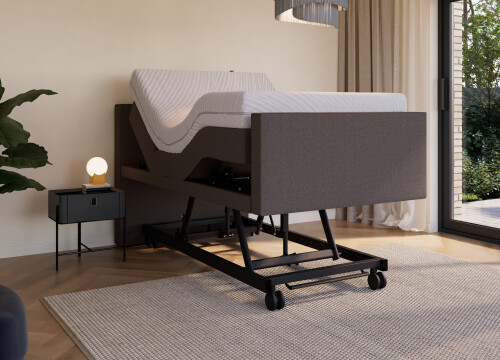 Boxspring Terra eenpersoons Elektrisch Hoog laag - Seniorenboxsprings - Contourbedden