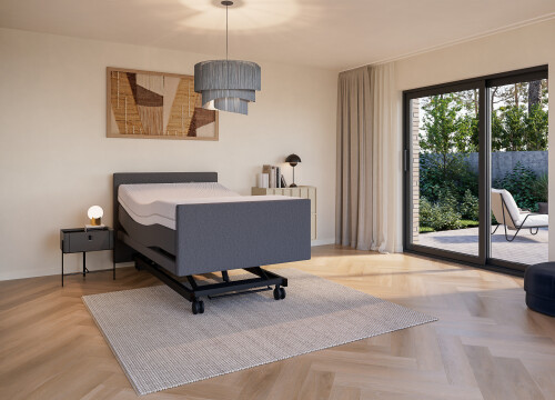 Boxspring Forma Twijfelaar 120x200 Elektrisch Hoog laag + Anti- Trendelenburg - Seniorenboxsprings - Contourbedden