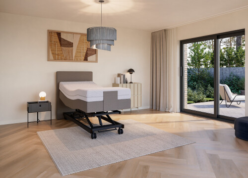 Boxspring Figura eenpersoons Elektrisch Hoog-laag - Seniorenboxsprings - Contourbedden