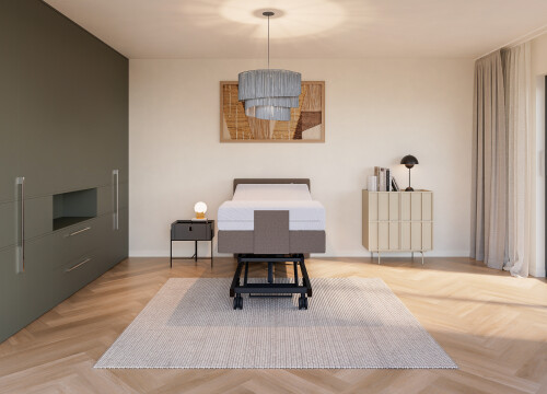 Boxspring Forma Extra breed 100x200 Elektrisch Hoog laag + Anti- Trendelenburg - Seniorenboxsprings - Contourbedden