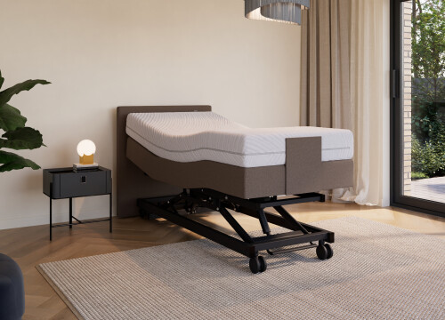 Boxspring Forma Eenpersoons 90x200 Elektrisch Hoog laag - Seniorenboxsprings - Contourbedden