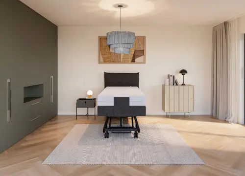 Boxspring Planum Horizontaal eenpersoons Elektrisch Hoog laag - Seniorenboxsprings - Contourbedden