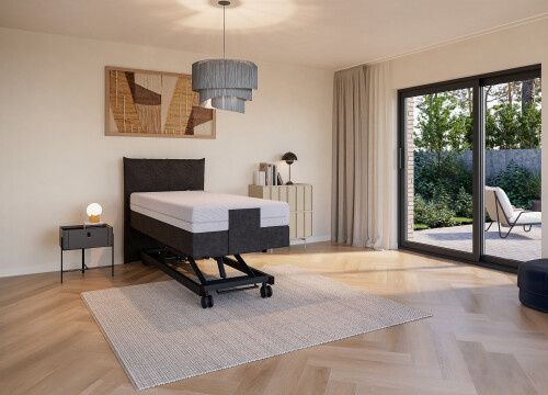 Boxspring Planum Horizontaal eenpersoons Elektrisch Hoog laag - Seniorenboxsprings - Contourbedden