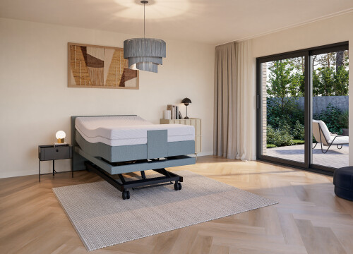 Boxspring Angle eenpersoons Elektrisch Hoog-laag - Seniorenboxsprings - Contourbedden