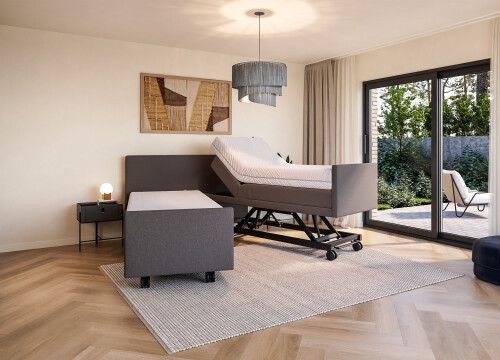 Boxspring Forma Tweepersoons 160x200 1x Elektrisch Hoog laag/1x Elektrisch - Seniorenboxsprings - Contourbedden