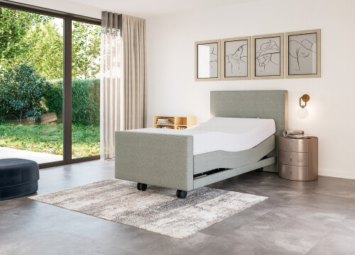 Boxspring Terra eenpersoons Elektrisch Hoog laag - Seniorenboxsprings - Contourbedden