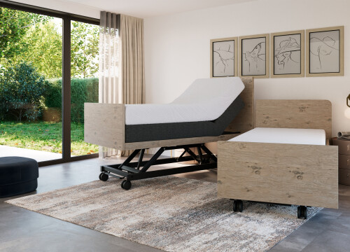 Ledikant Milou tweepersoons deelbaar - Seniorenbedden - Contourbedden