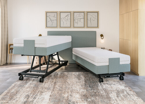 Boxspring Ohio één en tweepersoons Elektrisch Hoog laag - Seniorenboxsprings - Contourbedden