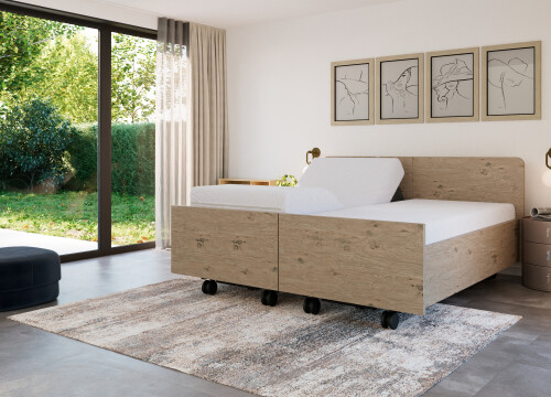 Ledikant Milou tweepersoons deelbaar - Seniorenbedden - Contourbedden