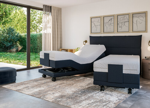 Boxspring Planum Horizontaal tweepersoons Elektrisch Hoog laag - Seniorenboxsprings - Contourbedden