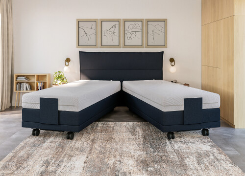 Boxspring Planum Verticaal 1 en 2 persoons Elektrisch Hoog laag - Seniorenboxsprings - Contourbedden