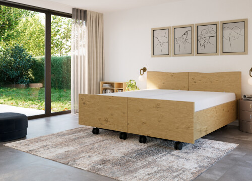 Ledikant Lenn Tweepersoons deelbaar - Seniorenbedden - Contourbedden