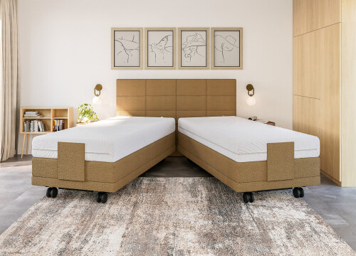 Boxspring XL-Blok één en tweepersoons Elektrisch Hoog laag - Seniorenboxsprings - Contourbedden