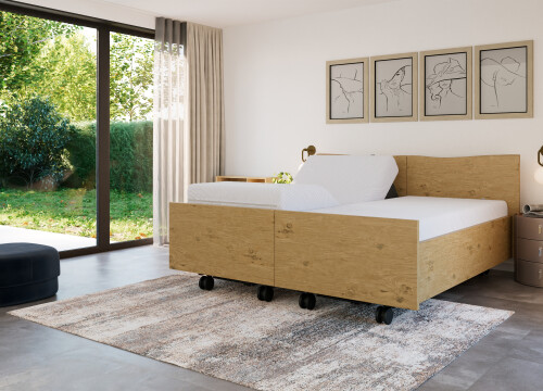 Ledikant Lenn Tweepersoons deelbaar - Seniorenbedden - Contourbedden