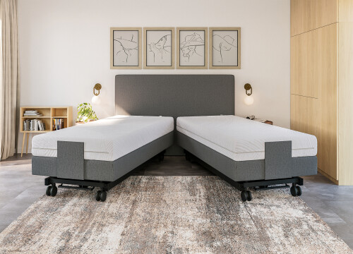 Boxspring Figura tweepersoons Elektrisch Hoog laag - Seniorenboxsprings - Contourbedden