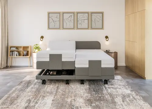 Boxspring Golf één en tweepersoons Elektrisch Hoog-laag - Seniorenboxsprings - Contourbedden