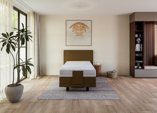 Boxspring Forma Eenpersoons 90x200 Elektrisch Hoog laag + Anti- Trendelenburg - Seniorenboxsprings - Contourbedden