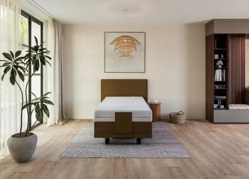 Boxspring Forma Eenpersoons 90x200 Elektrisch Hoog laag + Anti- Trendelenburg - Seniorenboxsprings - Contourbedden