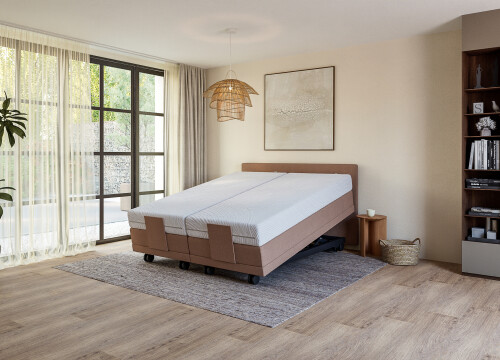 Boxspring Forma Eenpersoons 90x200 Elektrisch Hoog laag + Anti- Trendelenburg - Seniorenboxsprings - Contourbedden