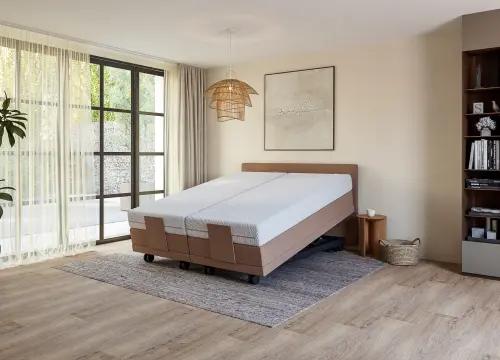 Boxspring Forma Eenpersoons 90x200 Elektrisch Hoog laag + Anti- Trendelenburg - Seniorenboxsprings - Contourbedden