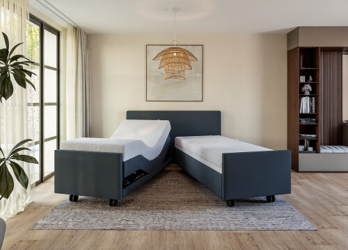 Boxspring Forma tweepersoons 180×200 – 1× elektrisch hoog-laag / 1× elektrisch - Seniorenboxsprings - Contourbedden