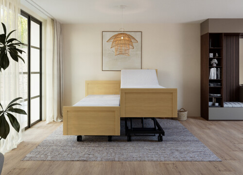 Ledikant Max Tweepersoons deelbaar - Seniorenbedden - Contourbedden