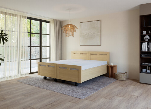 Ledikant Sven Tweepersoons deelbaar - Seniorenbedden - Contourbedden