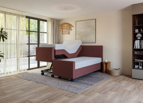 Boxspring Terra tweepersoons Elektrisch Hoog laag - Seniorenboxsprings - Contourbedden