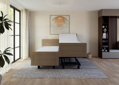 Ledikant Martijn Tweepersoons deelbaar - Seniorenbedden - Contourbedden