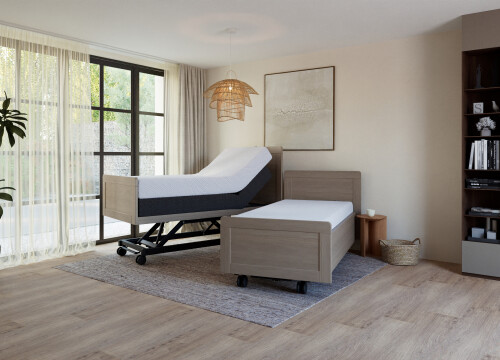 Ledikant Martijn Tweepersoons deelbaar - Seniorenbedden - Contourbedden