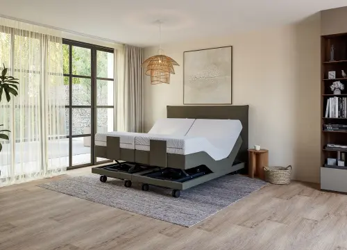 Boxspring Planum Horizontaal tweepersoons Elektrisch Hoog laag - Seniorenboxsprings - Contourbedden