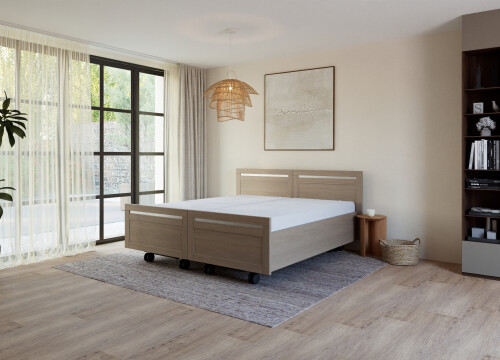 Ledikant Tim Tweepersoons deelbaar - Seniorenbedden - Contourbedden