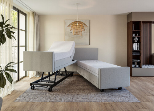 Boxspring Terra tweepersoons Elektrisch Hoog laag - Seniorenboxsprings - Contourbedden