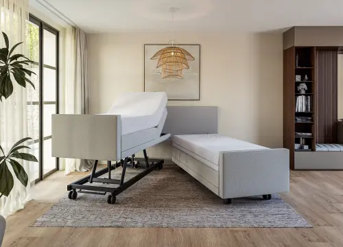 Boxspring Terra tweepersoons Elektrisch Hoog laag - Seniorenboxsprings - Contourbedden