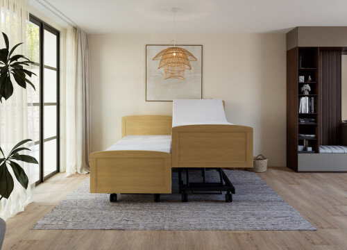 Ledikant Daan Tweepersoons deelbaar - Seniorenbedden - Contourbedden