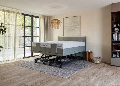 Boxspring Planum Verticaal 1 en 2 persoons Elektrisch Hoog laag - Seniorenboxsprings - Contourbedden