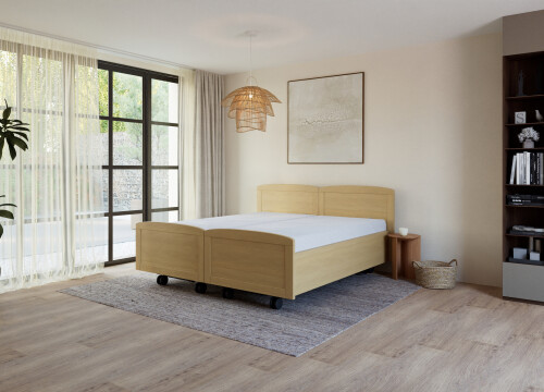 Ledikant Daan Tweepersoons deelbaar - Seniorenbedden - Contourbedden