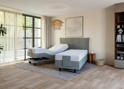 Boxspring Planum Verticaal 1 en 2 persoons Elektrisch Hoog laag - Seniorenboxsprings - Contourbedden