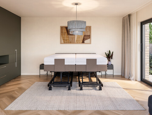 Boxspring Angle tweepersoons Elektrisch Hoog laag - Assortiment - Contourbedden