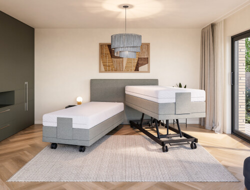 Boxspring Ohio één en tweepersoons Elektrisch Hoog laag - Assortiment - Contourbedden