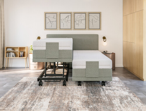 Boxspring Square tweepersoons Elektrisch Hoog laag - Assortiment - Contourbedden