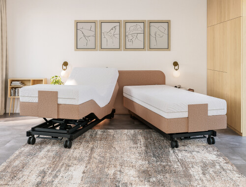 Boxspring Golf één en tweepersoons Elektrisch Hoog-laag - Assortiment - Contourbedden